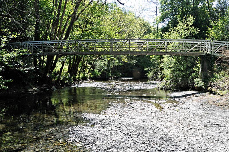 Bridge in grounds of Dolguog Hotel, Machynlleth