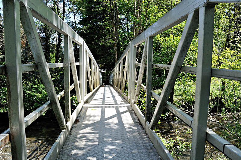 Bridge in grounds of Dolguog Hotel, Machynlleth