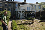 Railed balcony, Tre-Taliesin. Click for an enlargement.