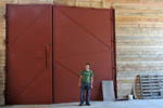 Geraint at Esgair Sawmill. Click for an enlargement.