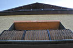 Balcony railings, Machynlleth. Click for an enlargement.